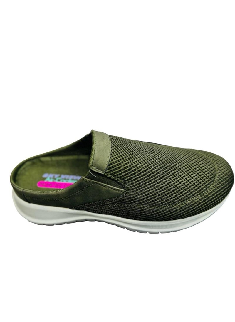 Sky View Skyview Men's Open Back Sneaker Clogs Knit Mules Shoes Lightweight Breathable Slippers  - Image 1