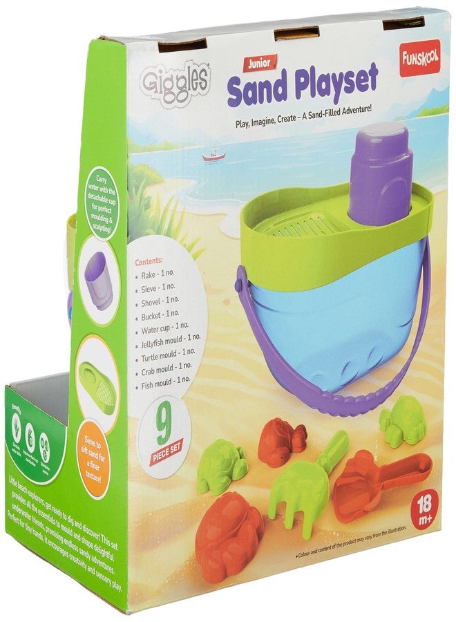 Giggles Funskool Junior Sand Playset, Educational & Creative Construction Toy for Kids, Encourages Learning & Development, Fun Activity for Preschoolers, Gift Set for Kid, Age 18+ Months - Image 3