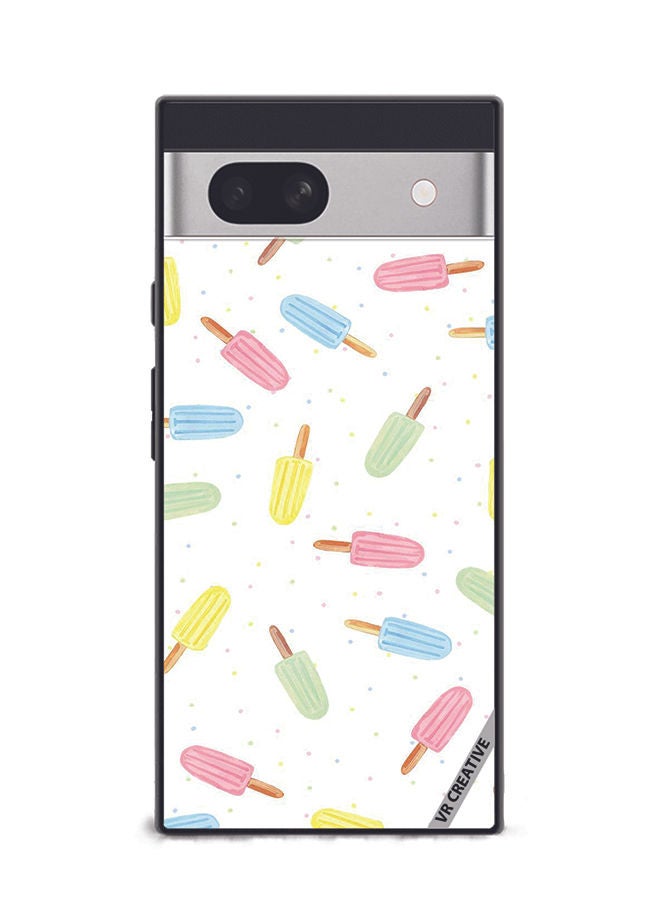 VR CREATIVE Protective Case Cover For Google Pixel 7a Ice Cream Design Multicolour - Image 1