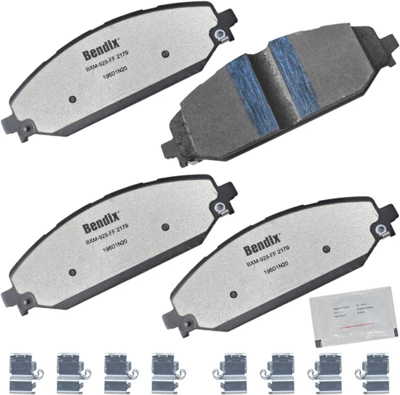 Bendix Fleet Metlok MKD2179FM Semi-Metallic Front Brake Pads for Jeep Grand Wagoneer 2024-2022, Grand Wagoneer L 2024-2023, Wagoneer 2024-2022, Wagoneer L 2024-2023, Ram 1500 2024-2019 - Image 1