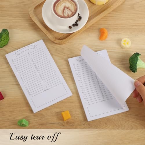 Thboxes 2 Pack Grocery List Magnet Pad for Fridge with Pen Holder, Totally 120 Sheets Magnetic Note Pad for Fridge Full Back Magnet Shopping List, To Do List, Memo Notepads, 4.5x7.5(Blank Design) - Image 3