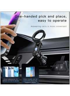Yesido Strong Magnetic Car Air Vent Phone Holder – Secure, Durable, and Adjustable Mount for Smartphones – Universal Compatibility for iPhone, Android, and More – Easy Installation and 360° Rotation  - Image 3
