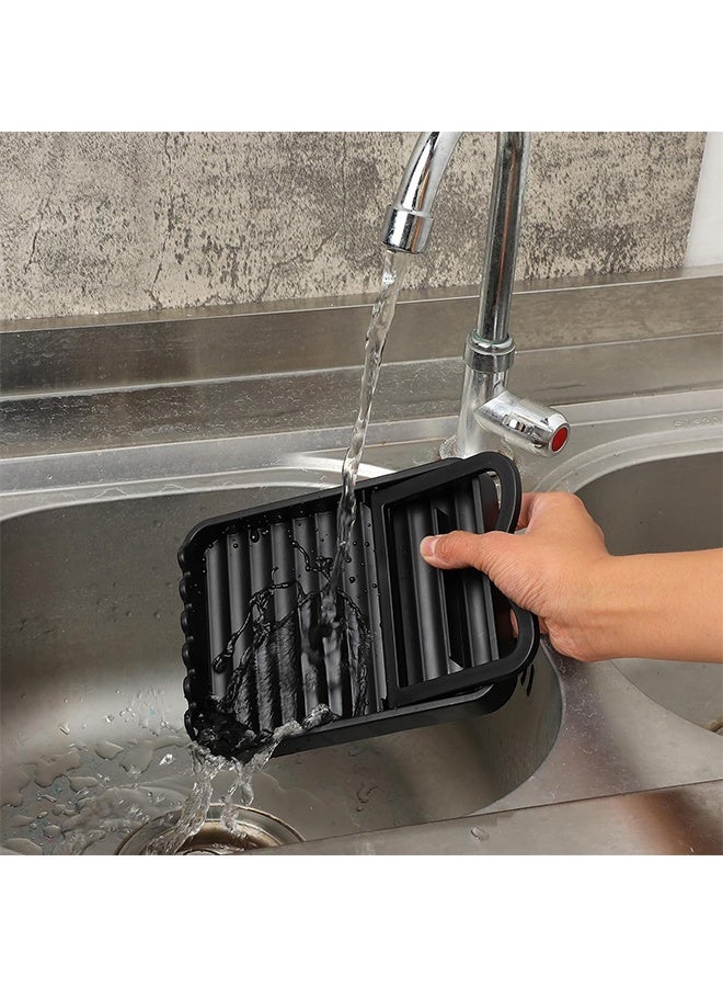 Spoon and Lid Holder,Spoon and Lids Rest Black Pot Lid Holder Multifunctional Spatula Holders While Cooking for Stovetop and Kitchen Counter - Image 5