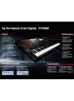 CASIO CT-X5000 High Grade Digital Keyboard - 800 Tones - 235 Rhythms - Touch Response - with Power Adaptor  - Image 4