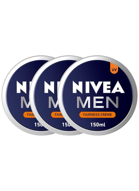 Nivea Men Whitening Cream for Face, Body and Hands 150 ml 3 boxes