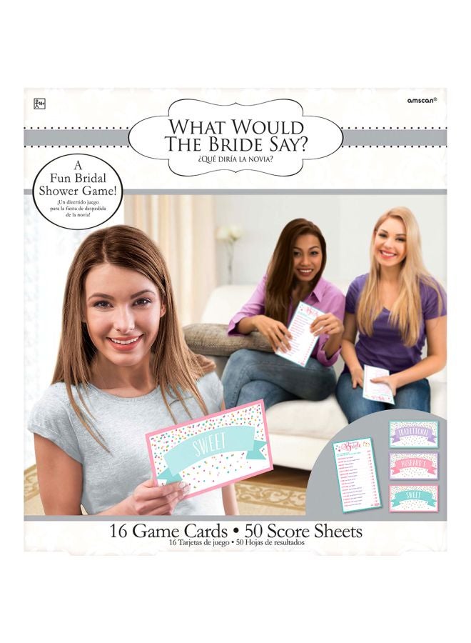 Amscan 66-Piece What Would The Bride Say Game 380121 9x5inch - Image 2