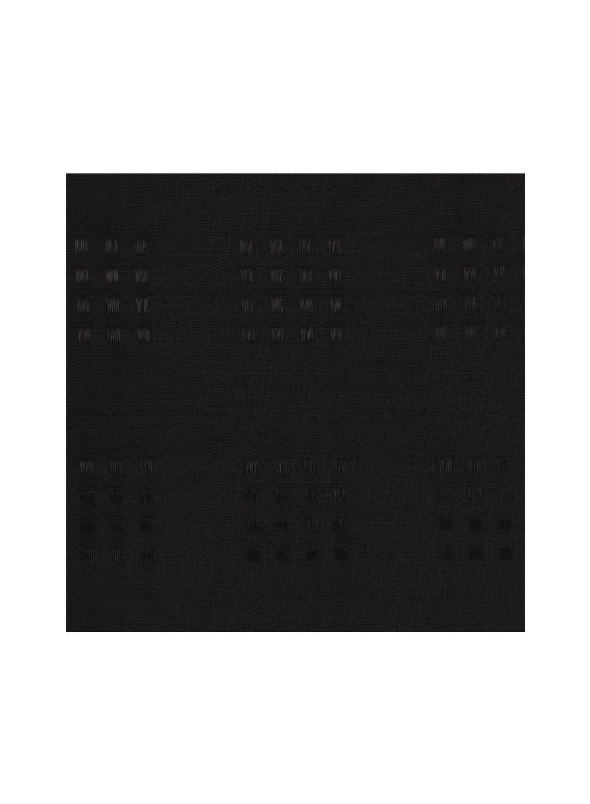 Tendance High Quality Polyester Shower Curtain with Integrated Eyelet Rings Black 180 x 200cm 1207103  - Image 3