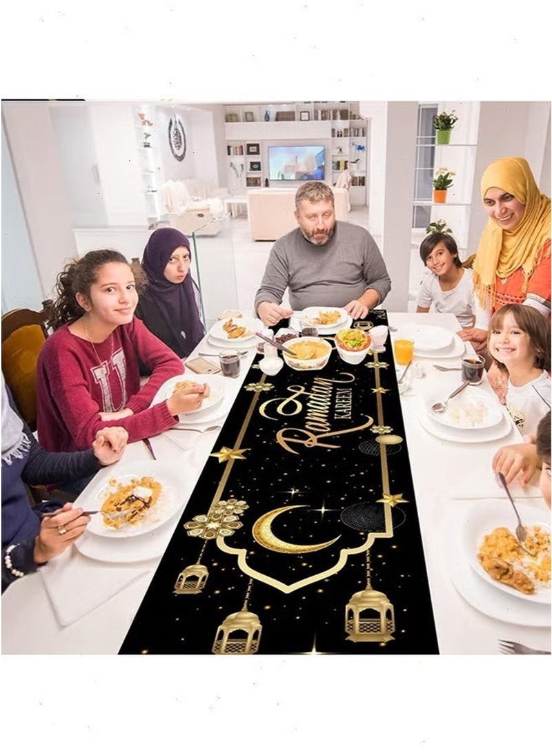 Ramadan Table Runner Set, Ramadan Decorations, Ramadan Pillow Covers, Ramadan Table Decoration with Runner and 4 Decorative Pillow Covers, Ramadan Gift - Image 5