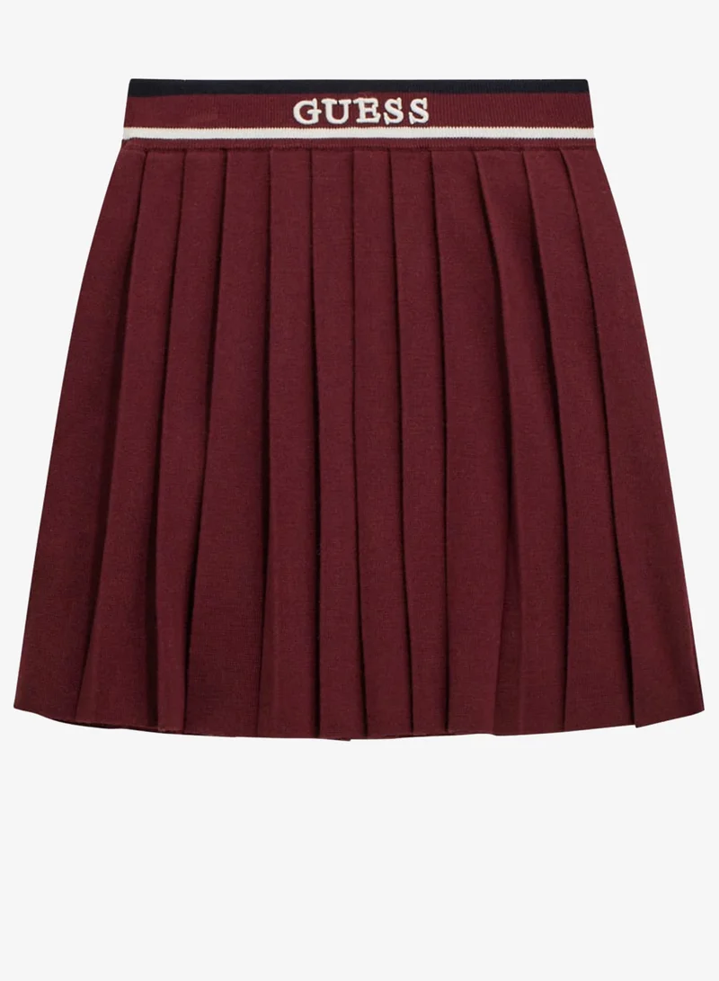 GUESS Kids Sweater Pleated Mini Skirt
