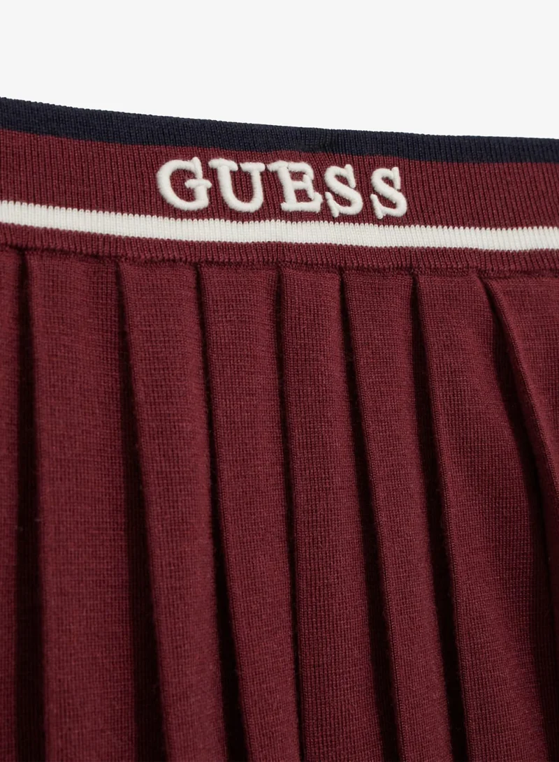 GUESS Kids Sweater Pleated Mini Skirt