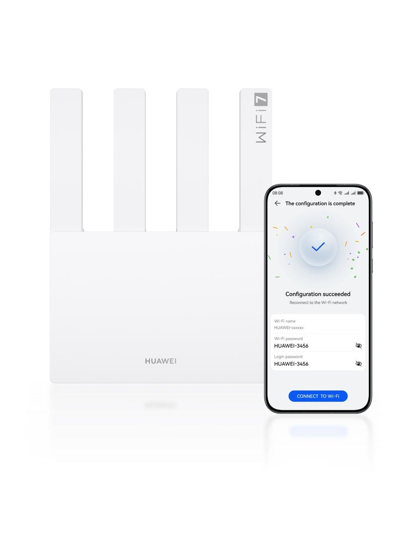 هواوي راوتر WIFI BE3 ثنائي النطاق: واي فاي 7، 4 منافذ إيثرنت للاستخدام المنزلي، الألعاب والأعمال - Image 4