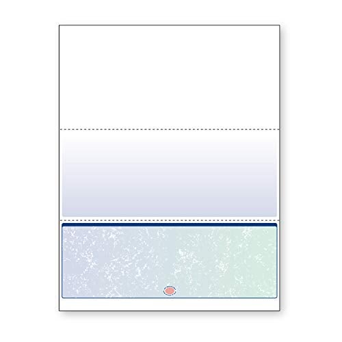 DocuGard Blue/Green Premier Prismatic Bottom High Security Check Paper - QuickBooks & Laser/Inkjet Printer Compatible - 13 Security Features - 500 Blank Business Checks (04537) - Image 1