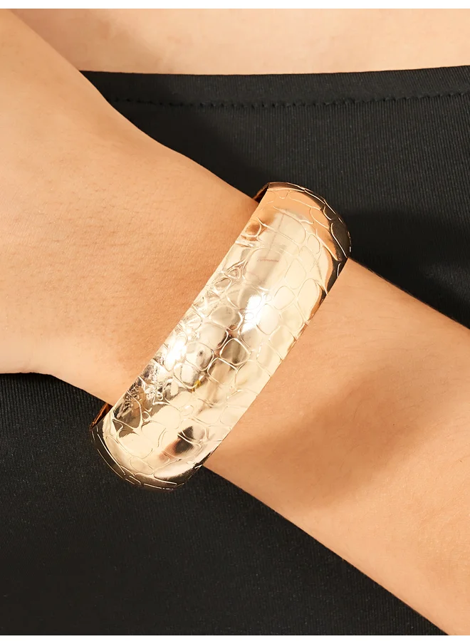 ستايلي Styli Metallic Chunky Bangle