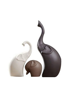 Xtore Home Décor Elephant Family Matte Finish Ceramic Figures - (Set of 3 Piece, Matte Brown) - pzsku/ZB1C0B79E6DFC4A541B37Z/45/_/1737806327/ad3fda57-3441-43bc-8967-ff7861ae3b3b