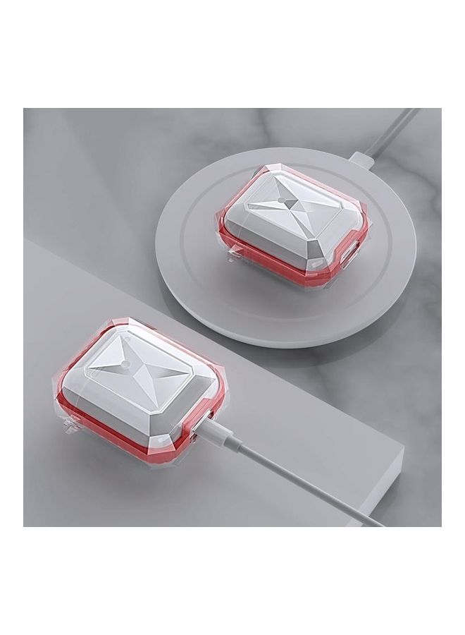 NIBEMINENT Anti-fall Wireless Contrast Color Earphone TPU Protective Case For AirPods 1/2 Red  - Image 4