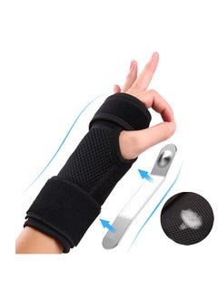 Carpal Tunnel Wrist Brace, Hand Left Wrist Support Braces, Carpal Tunnel Pain Relief Brace, with Splint for Tendonitis, for Tendonitis, Arthritis, Sprain, Carpal Tunnel Syndrome (Size: L, Left)