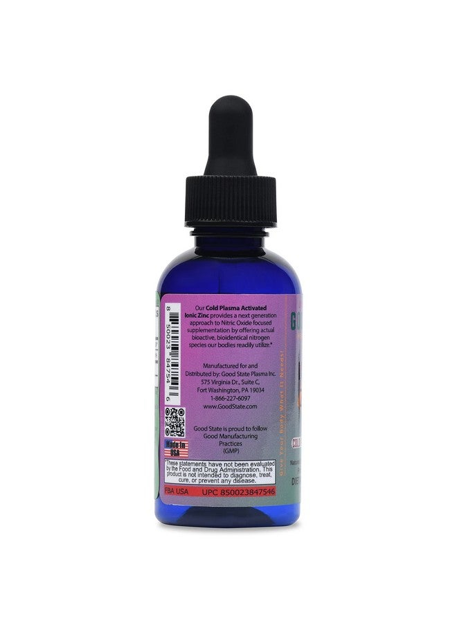 Good State Cold Plasma-Activated Liquid Ionic Zinc Ultra Concentrate by Good State for Immune Support | No-GMO Pure Dietary Supplement | Vegan and Children Safe | 2 fl oz 118 Servings  - Image 3