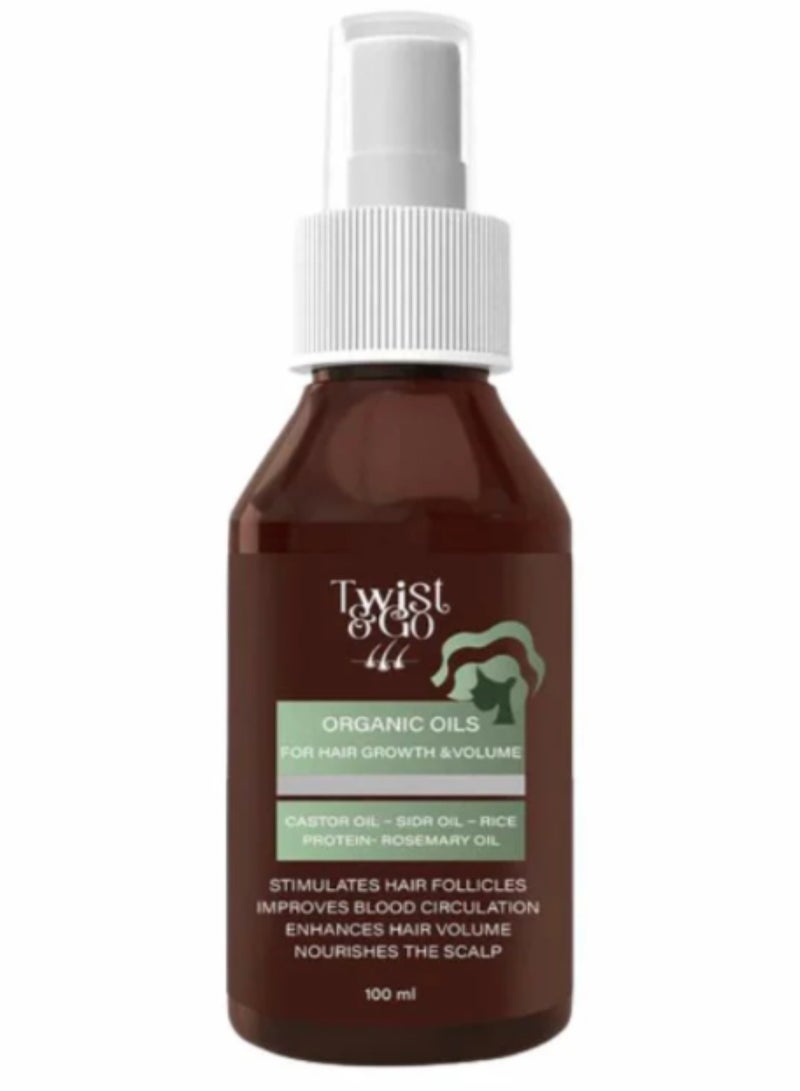  تويست اند جو  زيت تويست آند جو العضوي لنمو الشعر وزيادة كثافته 100 مل
