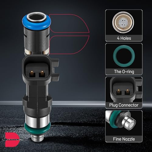 BDFHYK Fuel Injector 0280158162 Compatible with Escape Fusion Transit Connect Lincoln MKZ Corsair Mercury Mariner Milan 25L l4 Trucks Replacement 9E5Z9F593A 62405 5502119 FJ999 9E5GAA Set of 4 - Image 5