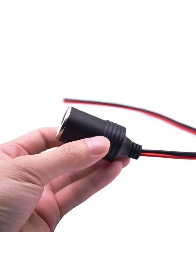 1pc 12V 18A 120W Car Cigarette Lighter Socket Adapter Female Plug Connector Durable Plastic Easy Installation - Image 1