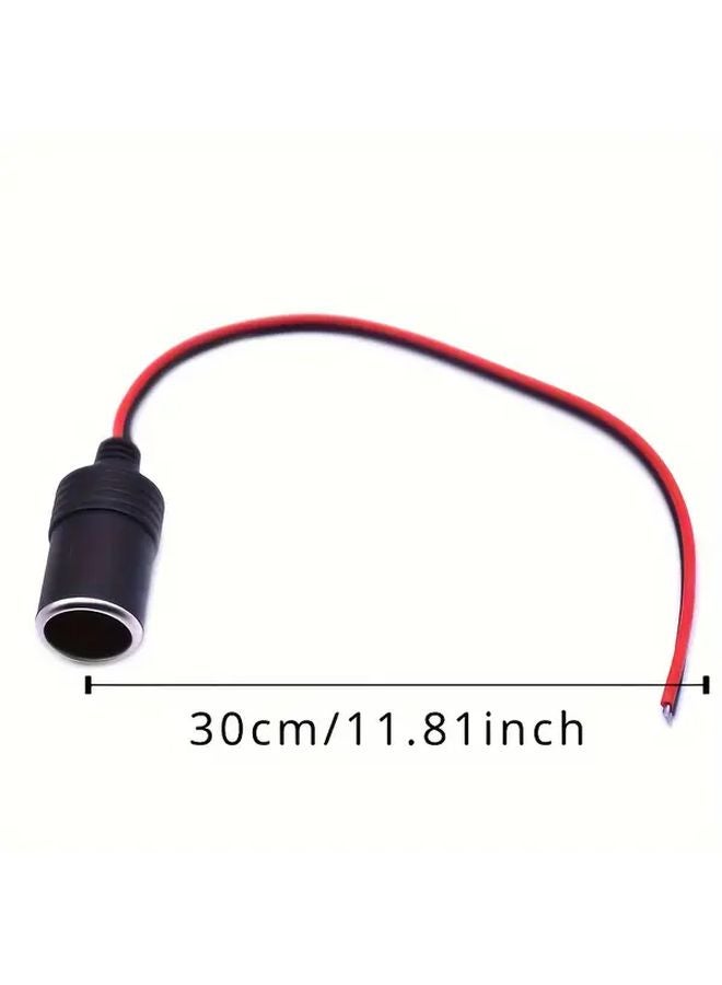 1pc 12V 18A 120W Car Cigarette Lighter Socket Adapter Female Plug Connector Durable Plastic Easy Installation - Image 2