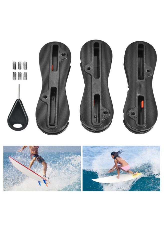 Thoraya Black PVC Fin Box Surfboard Fins Surfing Plugs Set Surf Accessories Kit  - Image 5