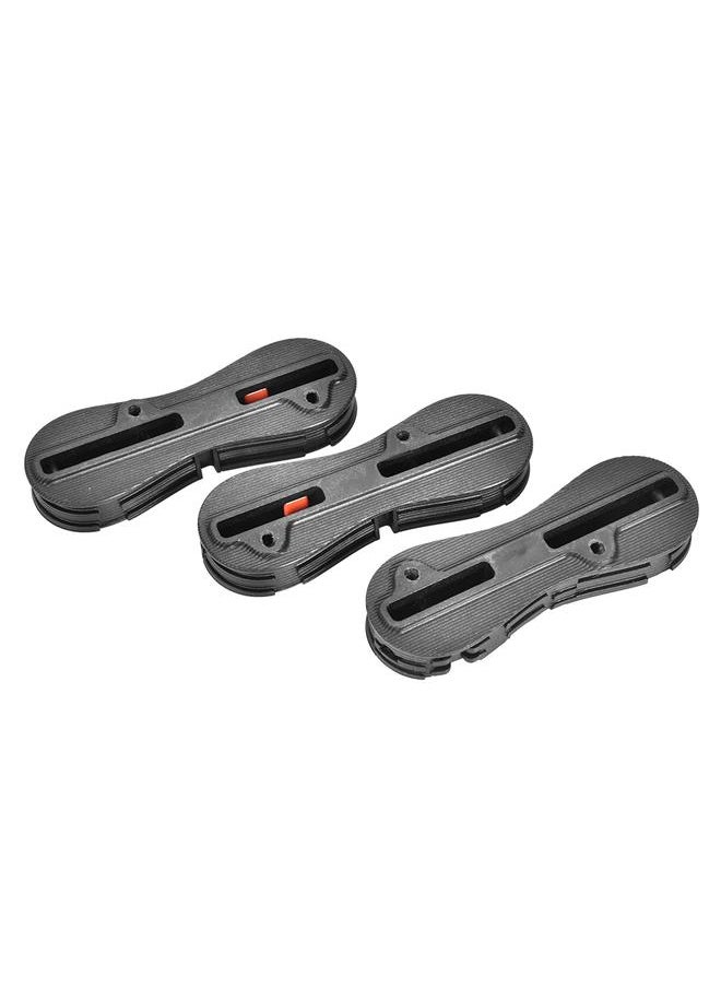 Thoraya Black PVC Fin Box Surfboard Fins Surfing Plugs Set Surf Accessories Kit  - Image 2