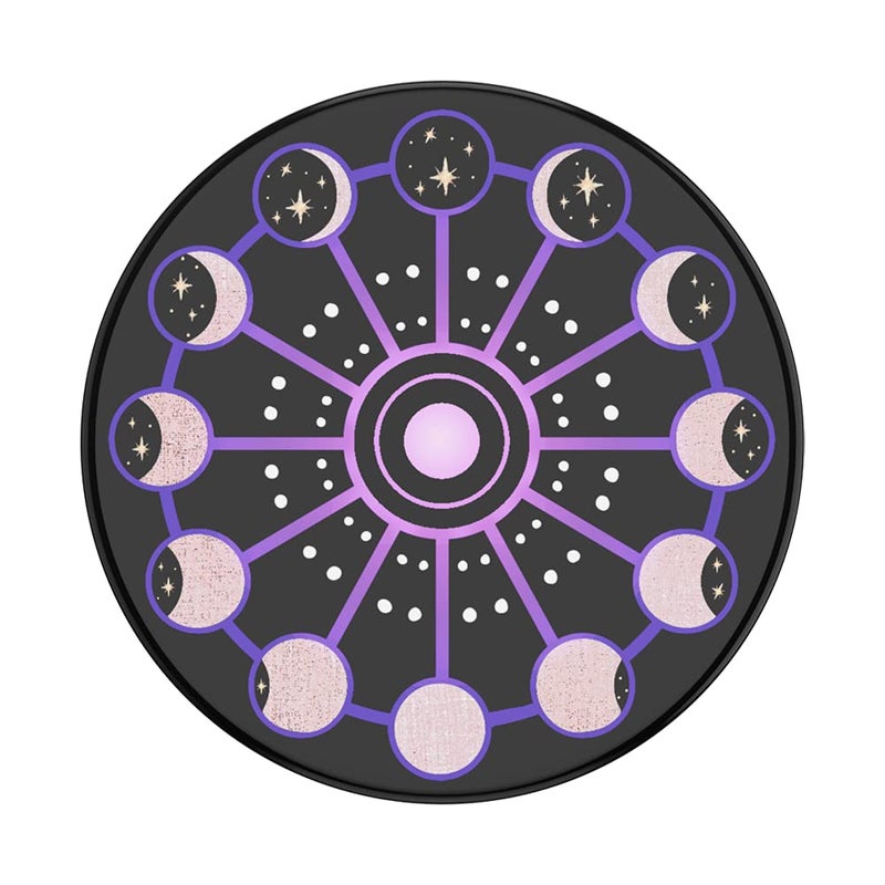 PopSockets Adhesive Phone Grip, Holder, Phone Stand, Celestial - Lunar Cycle (Gloss) - Image 5