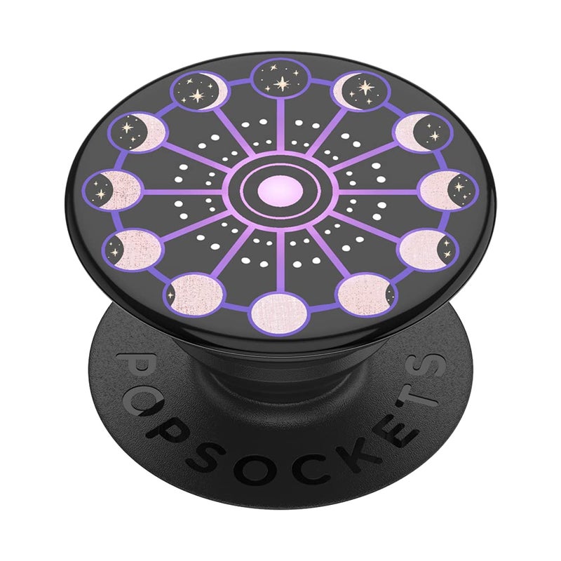 PopSockets Adhesive Phone Grip, Holder, Phone Stand, Celestial - Lunar Cycle (Gloss) - Image 1