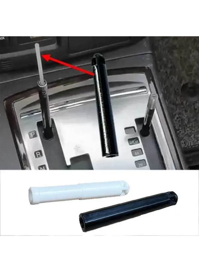 White Gear Lever Handle Inner Sleeve Grip For Mitsubishi Pajero V87 V93 V97 - Image 1