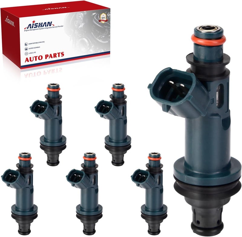 AISHAN 6CPS Fuel Injectors 2 Holes for Toyota and Lexus V6 Engines - Image 1