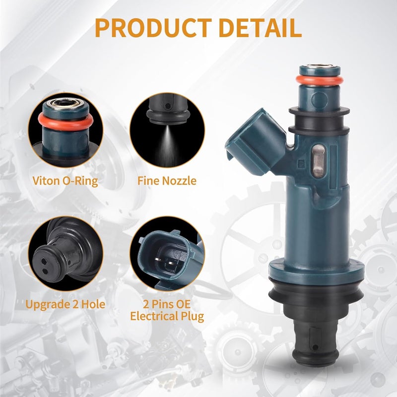 AISHAN 6CPS Fuel Injectors 2 Holes for Toyota and Lexus V6 Engines - Image 2