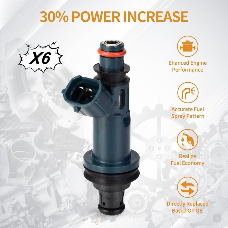 AISHAN 6CPS Fuel Injectors 2 Holes for Toyota and Lexus V6 Engines - Image 3