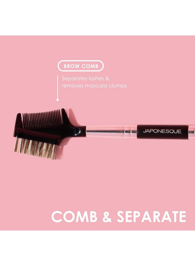 جابونيسك أداة تشكيل الحواجب والرموش من JAPONESQUE بثلاث فرش ملفوفة مختلفة، لفصل الرموش، والتخلص من تكتلات الماسكارا، وتهذيب وتشكيل الحواجب - Image 3