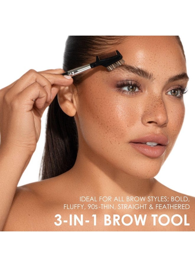 جابونيسك أداة تشكيل الحواجب والرموش من JAPONESQUE بثلاث فرش ملفوفة مختلفة، لفصل الرموش، والتخلص من تكتلات الماسكارا، وتهذيب وتشكيل الحواجب - Image 2