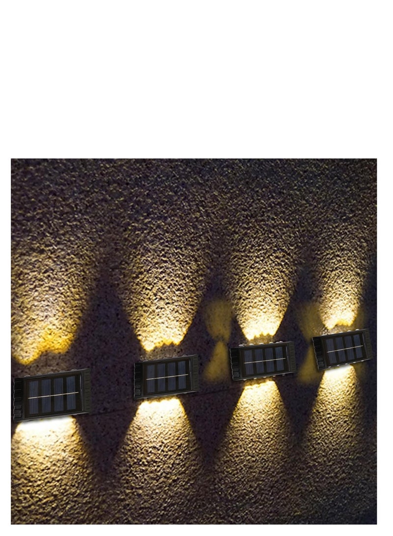Generic 2 Pieces Solar Wall Lamp, Adjustable Solar Lamps with 10 LED Warm Lamp, Outdoor Solar Lights, IP65 Waterproof, for Porch, Path, Garage  - Image 4