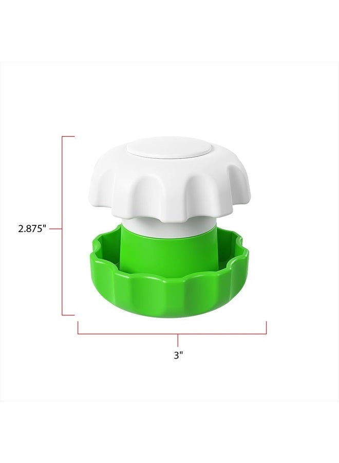 Ezy Dose Crush Pill, Vitamins, Tablets Crusher and Grinder, Effortlessly Crushes Medications into Fine Powder, Features Storage Compartment, Durable, Easy-to-Use Design, Green, Large - Image 3