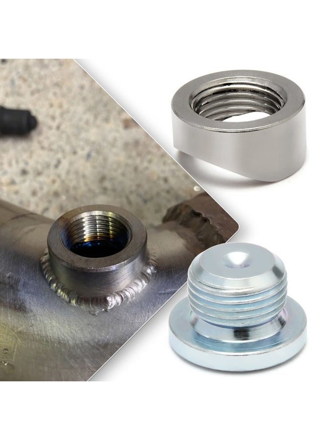Ledaut M18X1.5 Bung and Plug Notched Style Bung and Plug (2 Bungs/ 2 Plugs) Notched Style Fitting Bungs M18X1.5 - Image 5