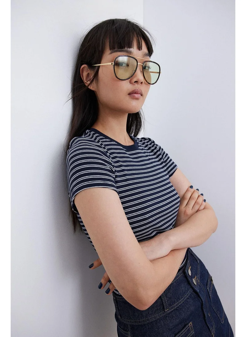 H&M Ribbed T-shirt