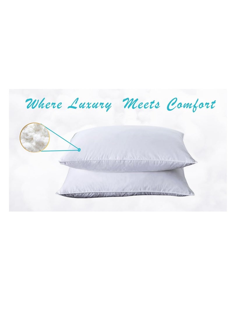 Premium Luxury Pillow with High-Quality Microfibers for Ultimate Comfort and Support Bed Pillow Size 75x50 (2 Piece)  - Image 4