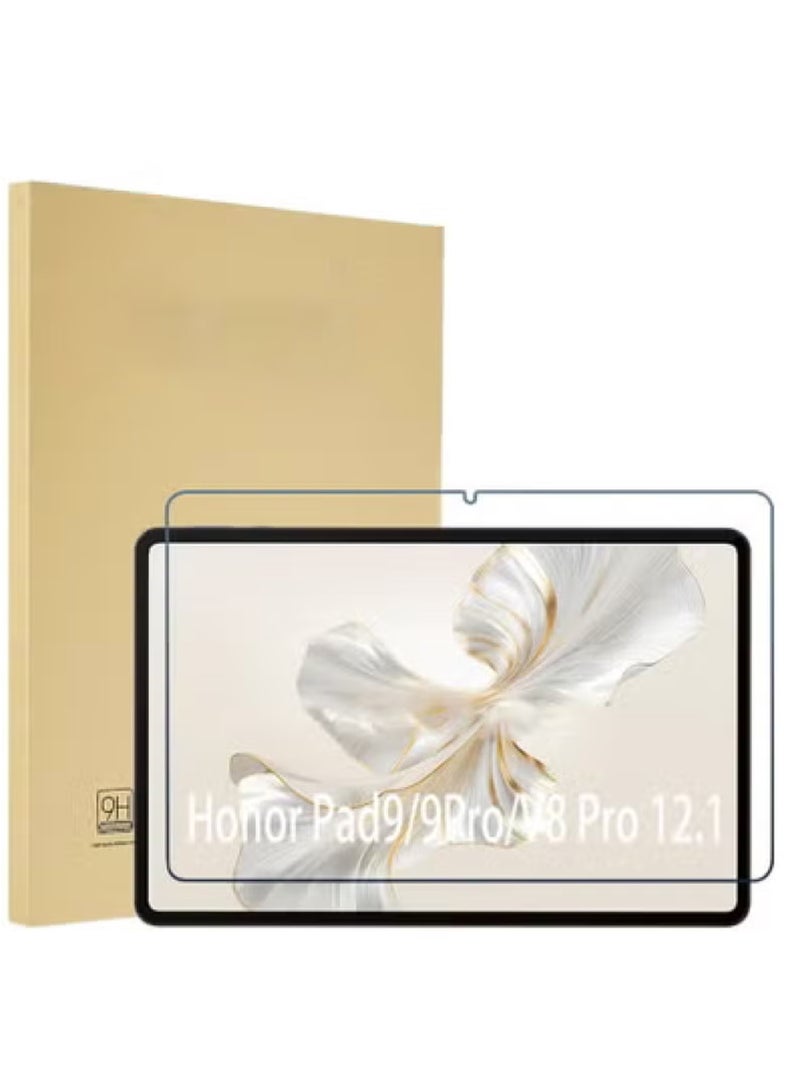 Rock Pow 1 Pack Screen Protector for HONOR Pad 9/Pad 9 Pro/V8 Pro 12.1 inch, Tempered Glass Film Guard for HONOR Pad 9 Pro/V8 Pro 12.1" Delicate Touch, Higher Transparency, Easy to Install ,Anti-scratch and Bubble-free 1PC - Image 1