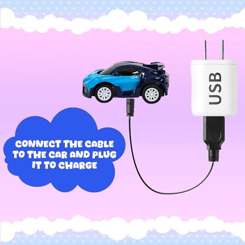 VGRASSP Wrist Watch Remote Control Mini Car Toy for Kids – Rechargeable 2 Function RC Car with USB Charging Cable - Watch Car Case & Easy Controls - Color As Per Stock - Image 5