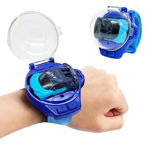 VGRASSP Wrist Watch Remote Control Mini Car Toy for Kids – Rechargeable 2 Function RC Car with USB Charging Cable - Watch Car Case & Easy Controls - Color As Per Stock - Image 2