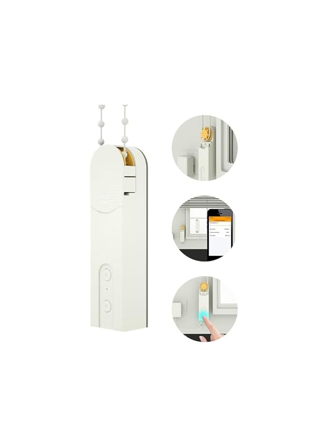 The Bros محرك ستائر كهربائية تعمل بالطاقة الشمسية، تحكم ذكي عبر تطبيق بلوتوث، محرك ستائر كهربائية - Image 2