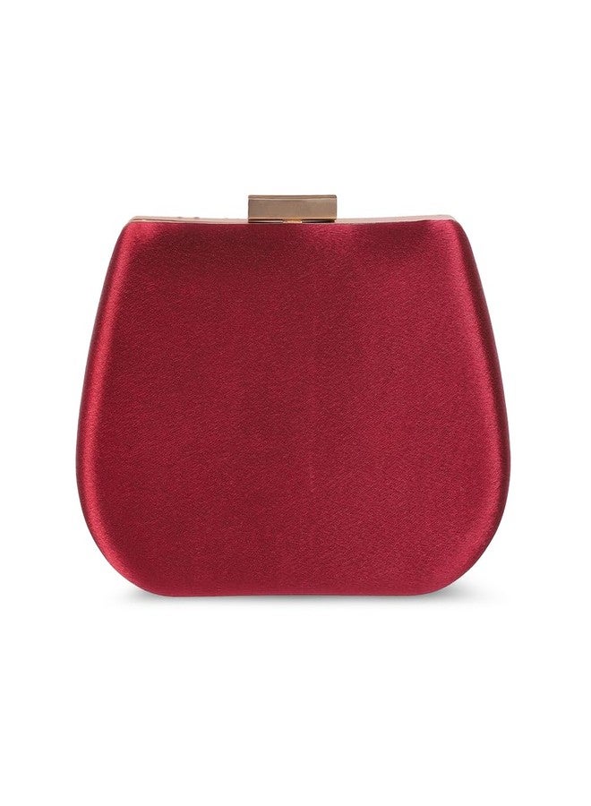 Mochi Women Maroon Fancy Clutch (38-115) - Image 4