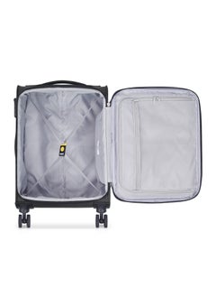 DELSEY Pin Up 6 Double wheel luggage cabin trolley suitcase 55cm, 2.3kg, 37L, Small - black  - Image 3
