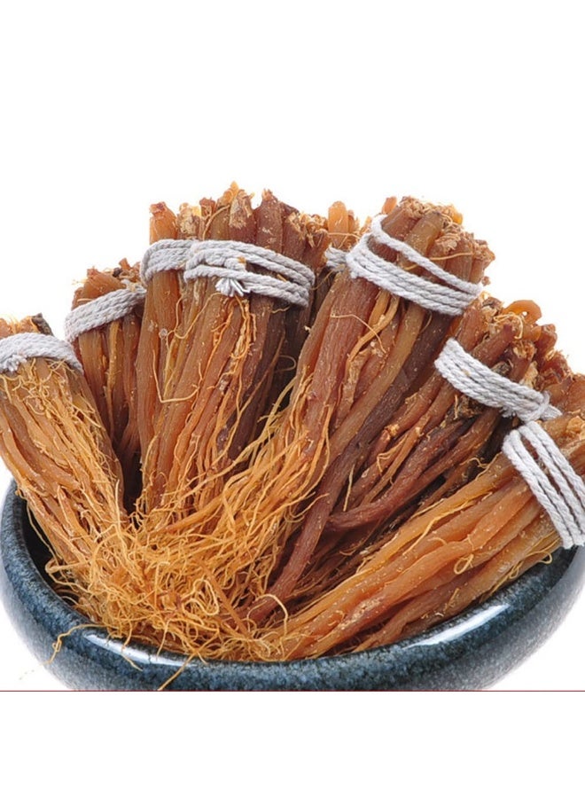 الجينسنغ الأحمر جذور الجينسنغ الأحمر الجينسنغ الكوري الأحمر شعيرات الجنسنغ الأحمر ملحق الجينسنغ الأحمر الشاي الجينسنغ الطاقة يمضغ (100 Grams /0.22 lbs)  - Image 4