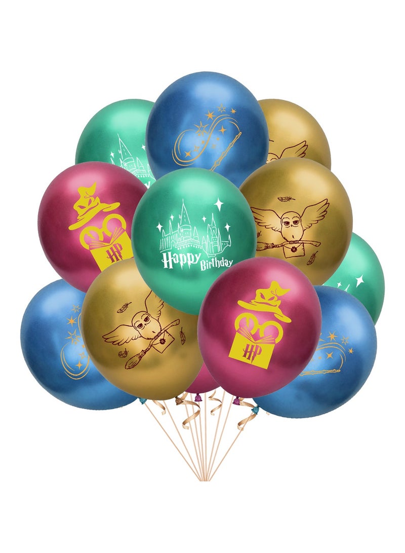 34-Piece Magic Birthday Party Decorations - Magician & Wizard Balloon Set with Pull Flags, Cake Card, Balloons for Kids/Wizard Birthday Parties (Enchanting Magic Party Supplies) - Image 5