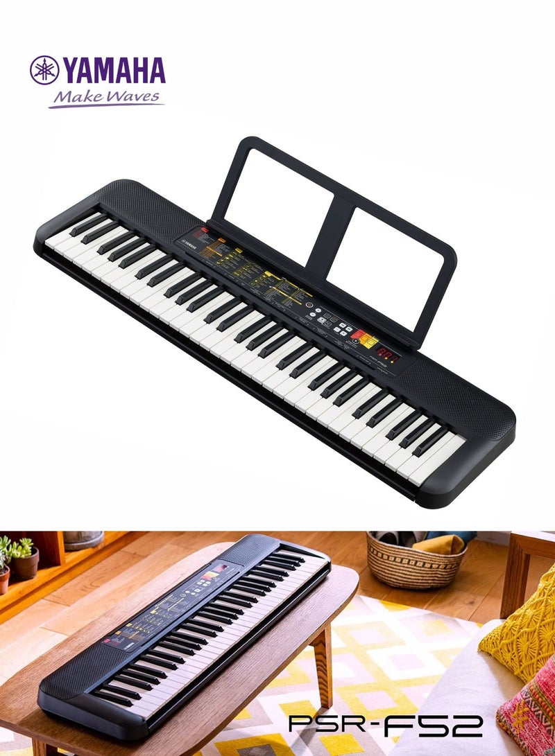 YAMAHA Yamaha Musical Keyboard PSR-F52 For Beginners 61 Kays 136 Tones 158 Rhythms Included AC Power Adaptor  - Image 1