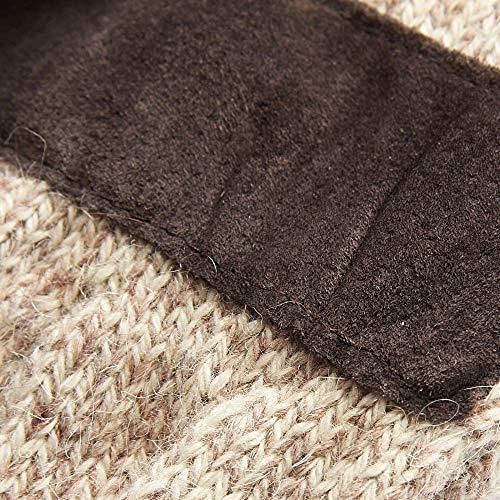 HOT SHOT Men’s The Sentry Wool Fingerless Pop-Top Mittens – Oatmeal, Insulated for Cold Outdoor Weather - Image 4